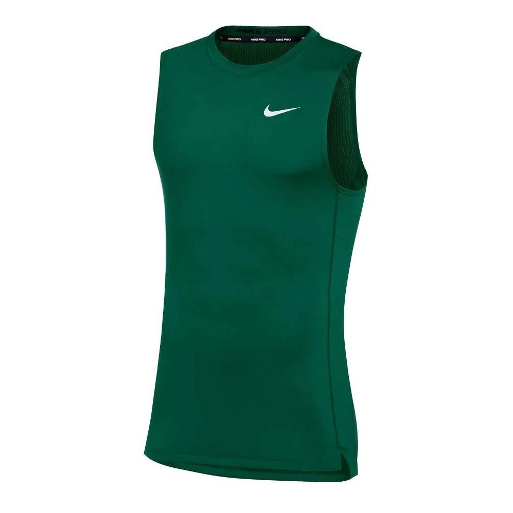 Nike Tank Top Mens XL Green Pro Dri-FIT Sleeveless Muscle Training Shirt